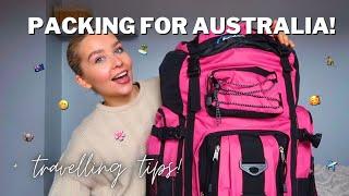 PACK WITH ME FOR AUSTRALIA! + travel tips! ️