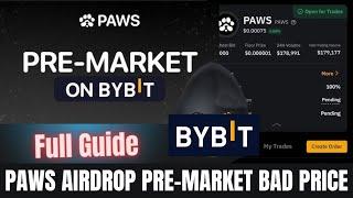 Paws Airdrop Pre-market Price: Bad Listing Loading (Here's Why) "I'm Done"