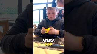 Fastest Rubik’s Cube Solves in Each Region!