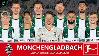 BORUSSIA MONCHENGLADBACH ️️ MEN SQUAD TEAMS - Bundesliga Season 2024/2025 with Update Transfer