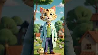 Leo the Cat: The Kind-Hearted Hero in Human Clothes ،black cat