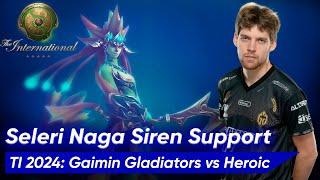  Seleri NAGA SIREN SUPPORT 5 Pos | Dota 2 TI 2024 Gameplay