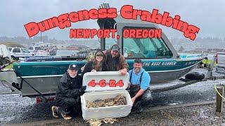 Crabbing For Dungeness Crab, Newport, OR  4-6-24 #dungeness #crab #oregon