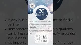 January 20 - Astrological CALENDAR for every day from astro-psychologist Natalia Kami #horoscope