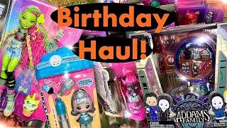 Birthday HAUL!! HUGE Monster High G3 Haul, YummiLand Dolls, Polly Pocket Addams Family & MORE!