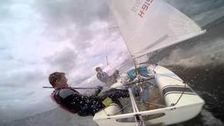 470 sailing in strong wind