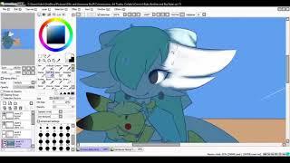 Pokemon Commission Timelapse: Baby Brother and Big Sister