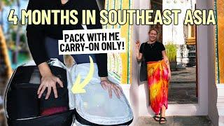 Pack with me for 4 months in Southeast Asia! (carry-on only)