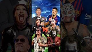 Messi, Rhea Ripley, The Rock Vs Luis Suarez, Rey Mysterio, Joker  #shorts