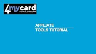 4MyCard.net Digital Business Card - Affiliate Tools Tutorial