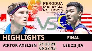 Viktor Axelsen (DEN) [1] vs. Lee Zii Jia (MAS) [5] | PERODUA Malaysia Masters 2024