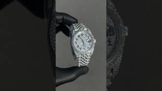 Diamond Rolex Datejust Arabic Dial  Fully Iced Out With VVS Diamonds