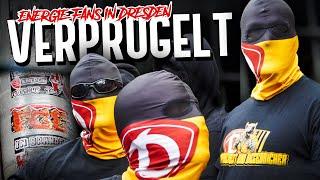 Energie Cottbus-Fans in Dresden verprügelt.. (Wegen Aufklebern!)