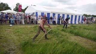 Scythe vs Brushcutter 1 - South West Annual Scythe Festival - June 2010