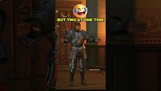 One I could forgive you but two at one time #witchergame