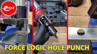 ELECTRICIANS' TOOL TEASER - Milwaukee M18 Force Logic hole punch #shorts