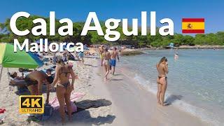 Cala Agulla Beach Walk Mallorca 4K Balearic Islands Majorca Spain 