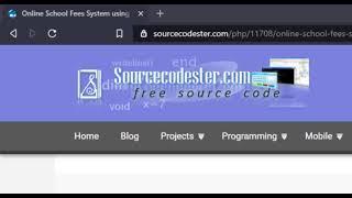 Online School Fees System using PHP using Demo