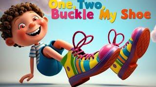 One two buckle my shoe song | Nursery rhymes for babies |@Jollyjigglespoems