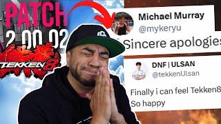 "Did the Tekken 8 Dev's just SAVE TEKKEN" Pro's and FGC react to Emergency Patch Update