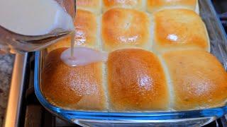 Pour sweet coconut milk over soft rolls for this amazing dish! PANI POPO