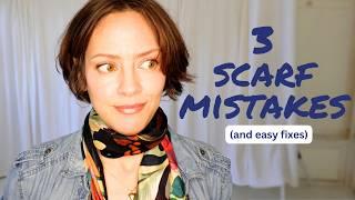 Why you feel you dont look good in a scarf - 3 mistakes!