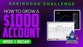 How To Invest 1000 Dollars In Robinhood(Week 1 Recap)