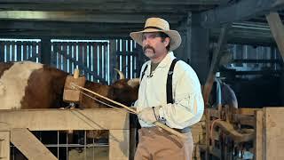 Making Hay -1850 Hay Press at O'Bannon Woods State Park