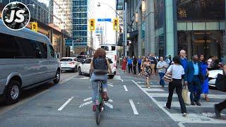 Financial District Rush Hour & Bay Street | Downtown Toronto Ride