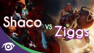 1v1 Mid: Shaco vs Ziggs [Champion Rap Battles]