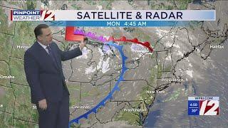 WPRI 12 Weather Forecast for 1/13/24:  Mildest day of the work week is today