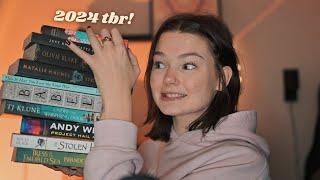 ASMR my 2024 TBR + book haul! 