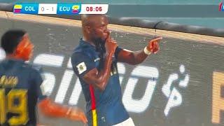 Gol de Enner Valencia hoy, Colombia vs Ecuador (0-1), goles/resultados y resumen ampliado