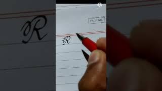 Raisa - how to write in calligraphy style | cursive handwriting practice #shorts #handwriting