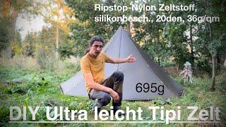 DIY Ultra leicht Tipi Zelt Vorstellung