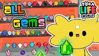 All Secret GEMS in Toca Life World  All Diamonds Collection | Toca Boca Secrets |