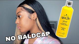 How I Install My Lace Frontal Wigs Using GOT2B Freeze Spray | NO BALDCAP METHOD  Ft. Julia Hair