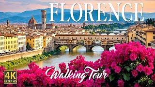 Florence, Italy 4K Ultra HD - HDR -  Full Walking Tour with Captions
