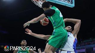 Brazil's Maozinha Pereira puts Rudy Gobert ON A POSTER | Paris Olympics | NBC Sports