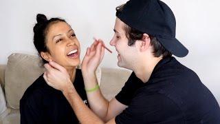 BOYFRIEND DOES MY MAKEUP!