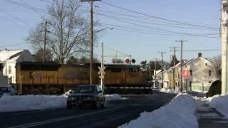 Norfok Southern Harrisburg Line: Fabulous Snow Sightings on a Sunny Day