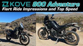 KOVE 800X Adventure First Ride Top Speed and Mode Review