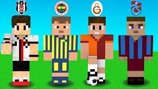 MİNECRAFT FUTBOLCU 4 BÜYÜKLER YARIŞIYOR  - Minecraft