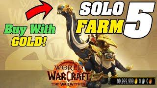 5 Solo Goldfarms For The New AH Mount! War Within Goldfarm