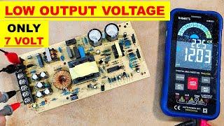 {1060} only 7 Volt Output instead of 12 volt, Low Output voltage