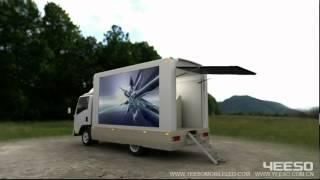 Light Commercial Vehicle YEESO Mobile LED Advertising Truck with Light Truck Chassis