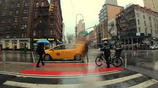 NYC Hail Walk | 14th Street - Union Square to Whitney Museum (December 1, 2019) - ASMR