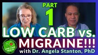015A: BEAT MIGRAINE With LOW CARB! Part 1 - SCIENCE of Migraines | DR. ANGELA STANTON, PhD