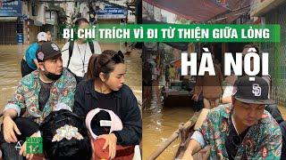 Vợ chồng Ưng Hoàng Phúc, Quế Vân bị chỉ trích khi đi từ thiện giữa lòng thủ đô | VTC14