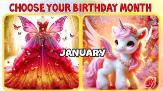 Choose your Birthday Month and see your Beautiful Dress and Unicorn or Cute Kitten #trending